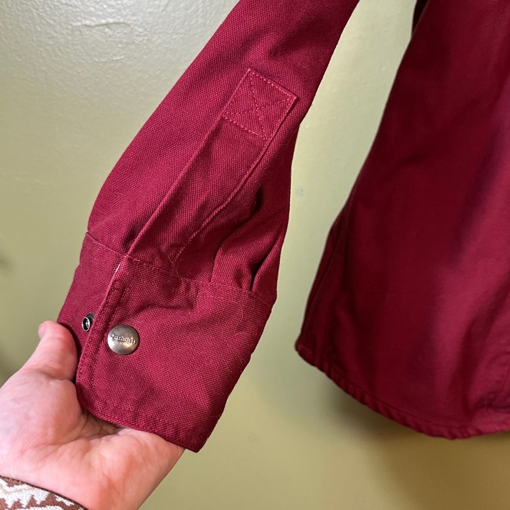 Carhartt women’s Red Button-Up chore coat XL - Picture 4 of 5